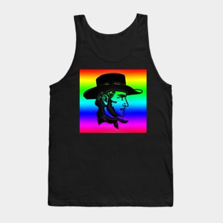 Western Era - Cowboy with Hat and Neckerchief Tank Top